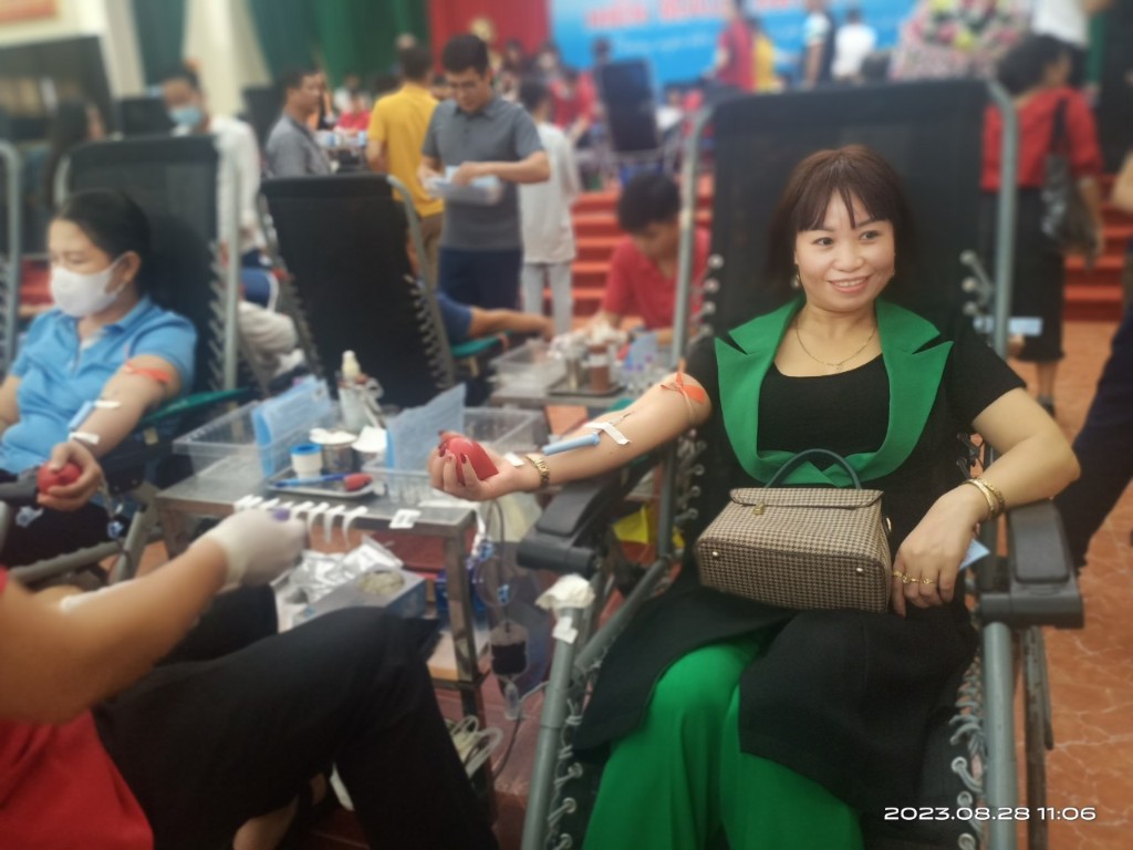 Xã Mai Trung tích cực tham gia hiến máu nhân đạo
