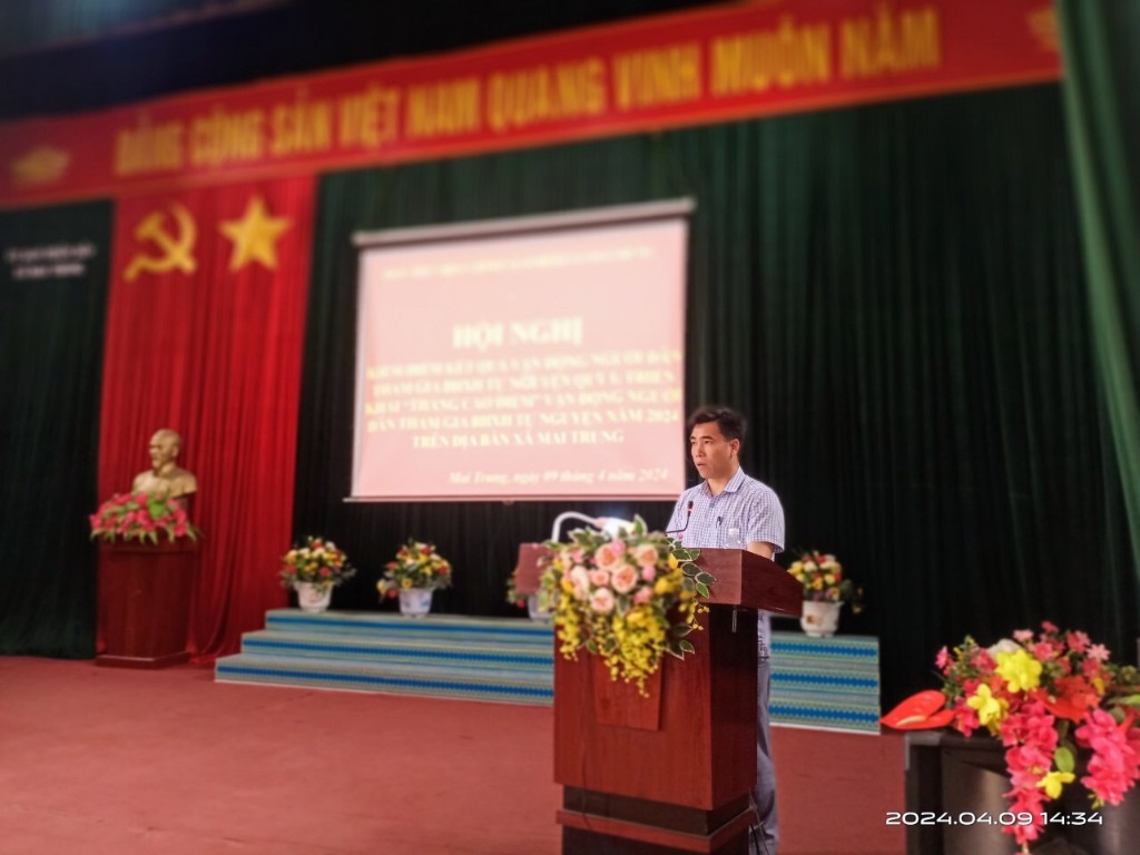 Mai Trung: Phát động Đợt cao điểm vận động nhân dân tham gia BHXH tự nguyện” năm 2024